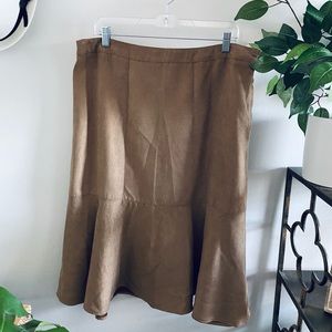 Suede skirt